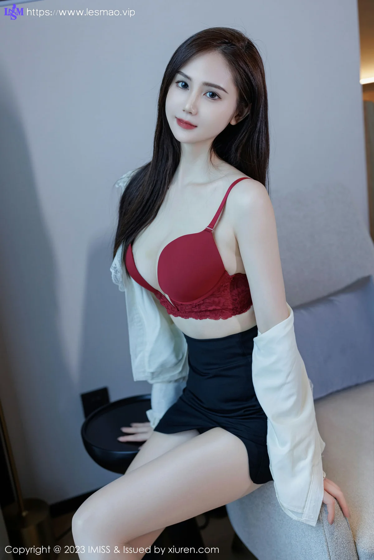 IMiss 爱蜜社 Vol.722  SISY思 红色内衣性感写真 - 25