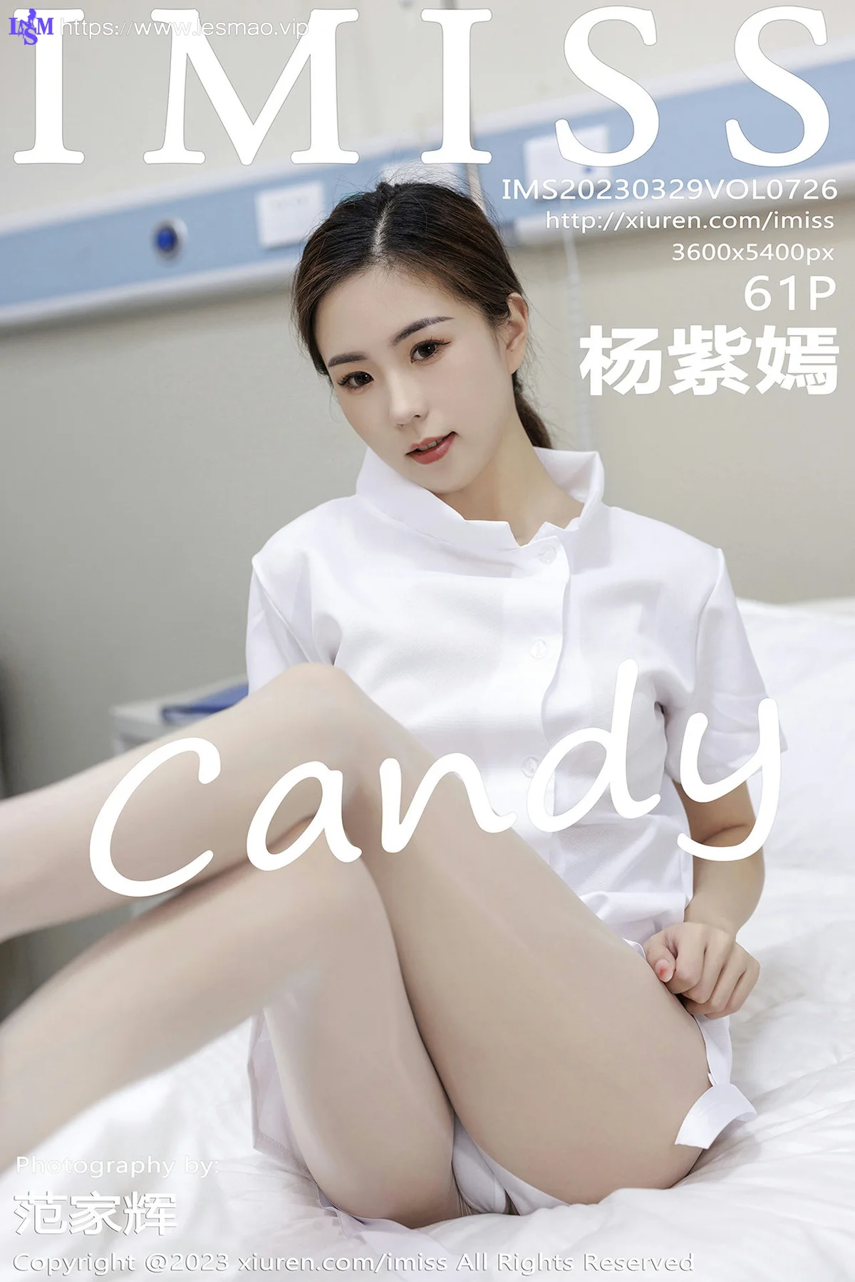 IMiss 爱蜜社 Vol.726 杨紫嫣candy 白色护士服性感写真1 - 62