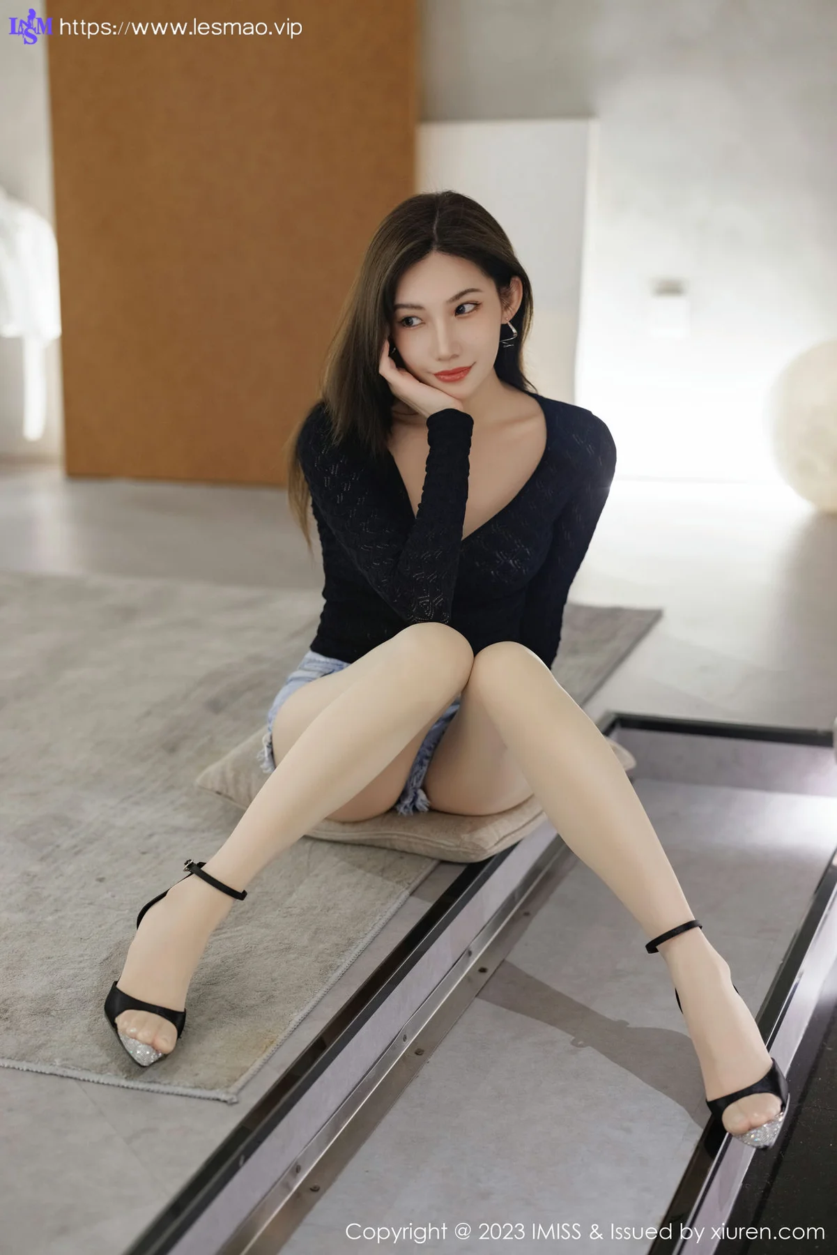 IMiss 爱蜜社 Vol.727 小狐狸Kathryn 白色蕾内衣性感写真3 - 12