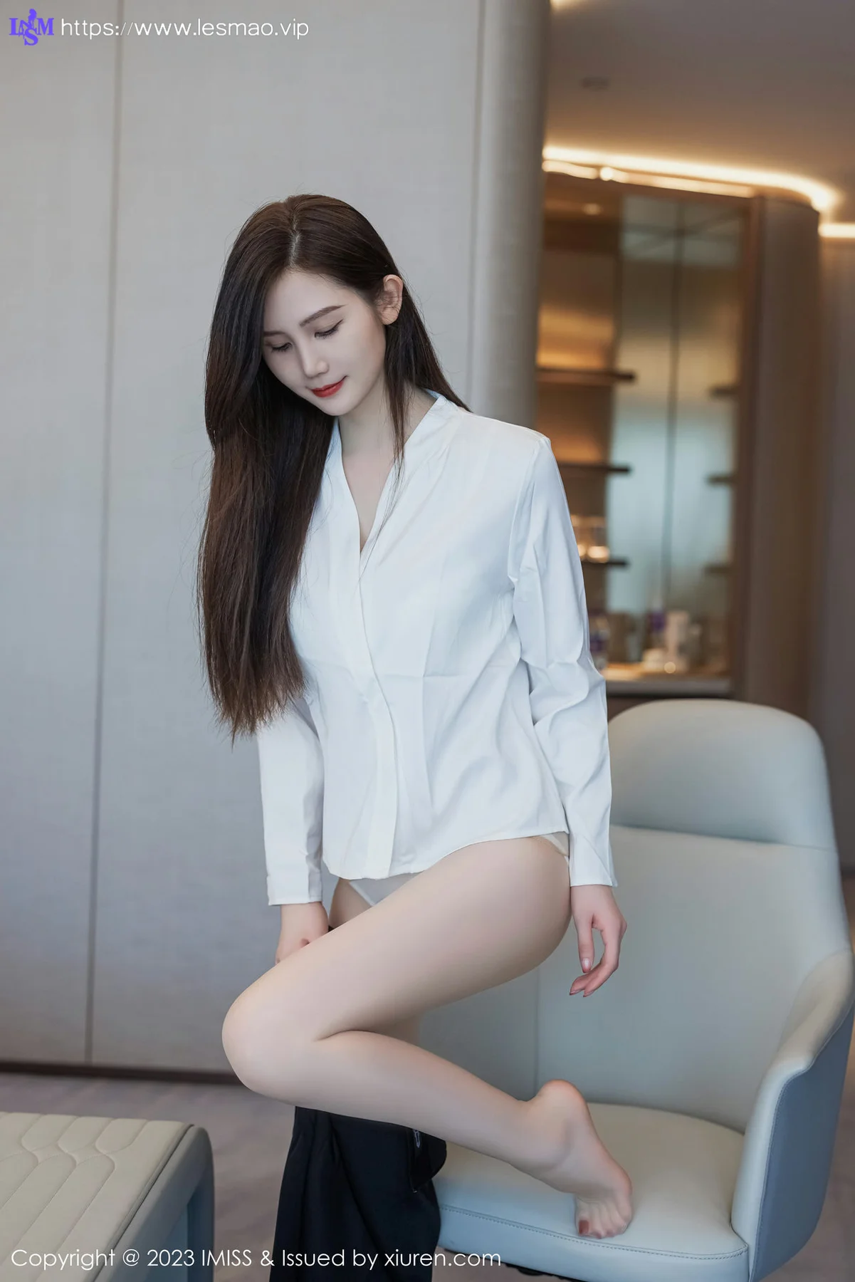 IMiss 爱蜜社 Vol.739 SISY思 黑色Ol性感写真 - 18