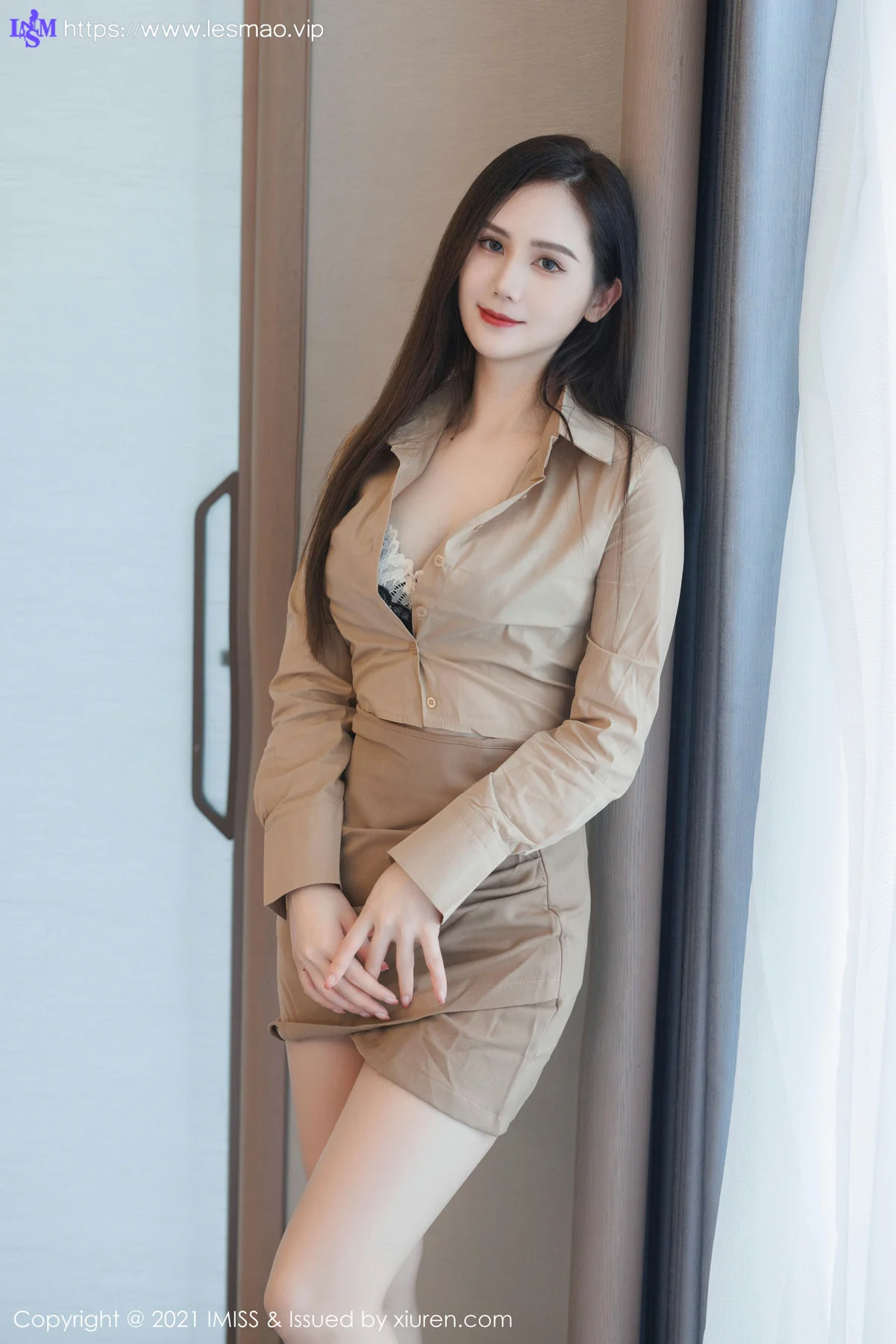 IMiss 爱蜜社 Vol.754 SISY思 黑色内衣性感写真 - 7