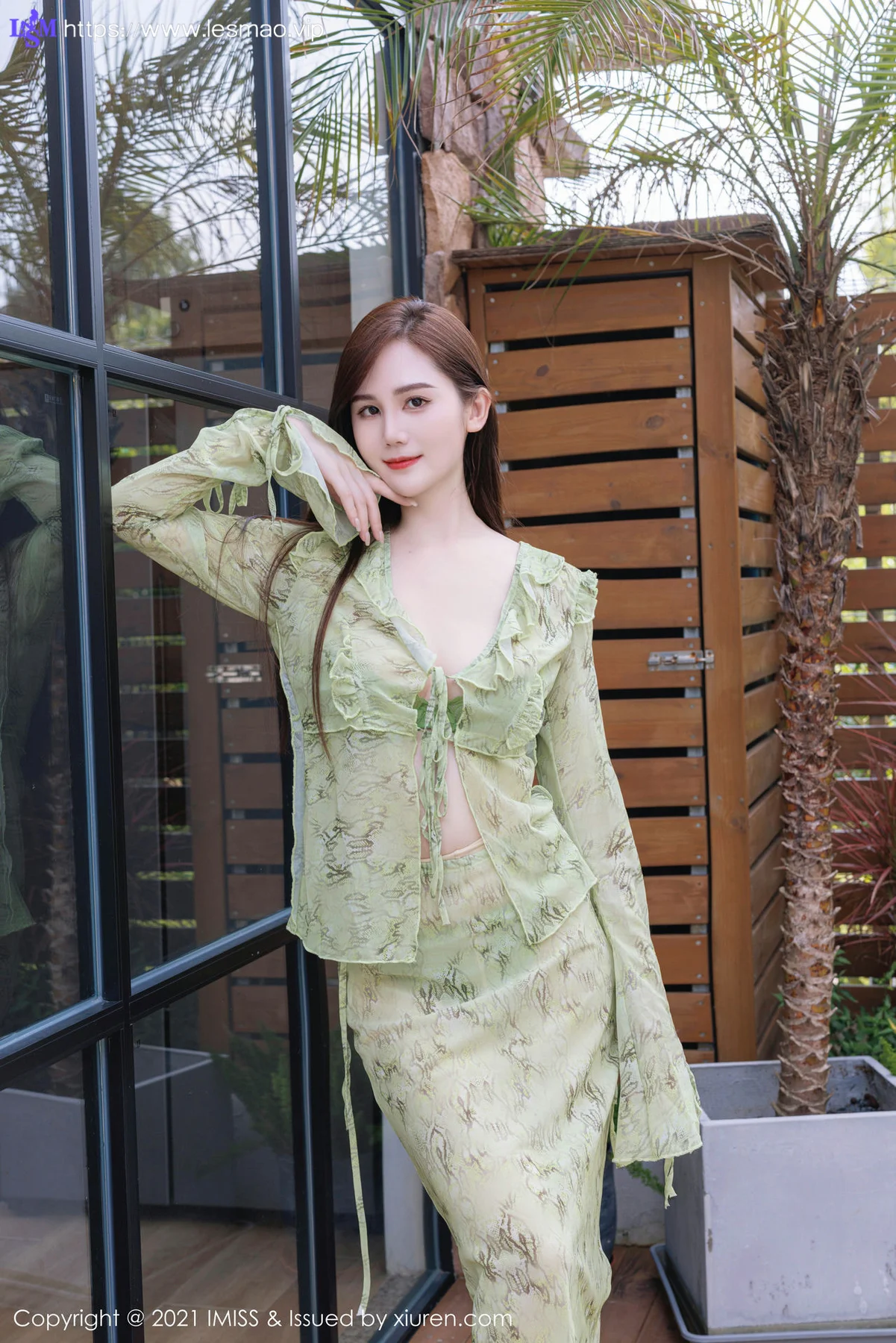 IMiss 爱蜜社 Vol.758 SISY思 淡绿色上衣性感写真 - 12