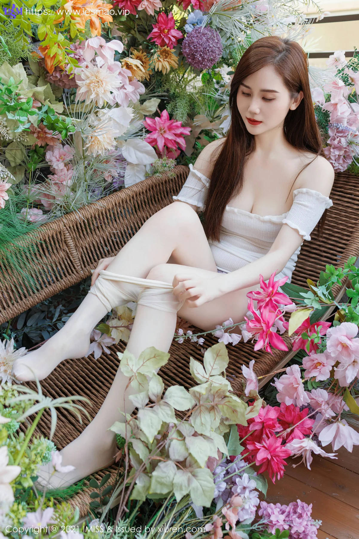IMiss 爱蜜社 Vol.761 SISY思 紫色蕾丝内衣性感写真 - 20