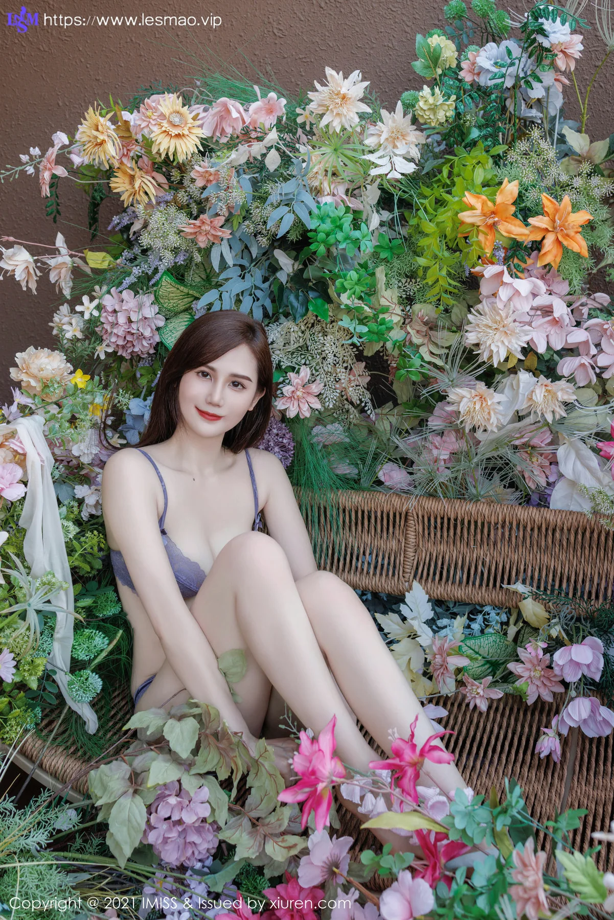 IMiss 爱蜜社 Vol.761 SISY思 紫色蕾丝内衣性感写真 - 42