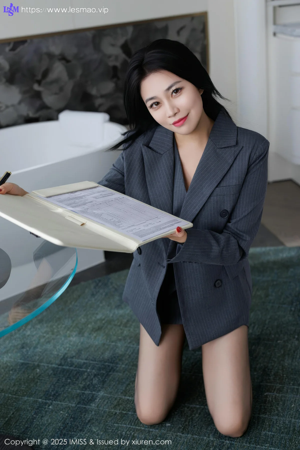 IMiss 爱蜜社 Vol.787 许诺Sabrina 黑丝美腿玉足 - 19