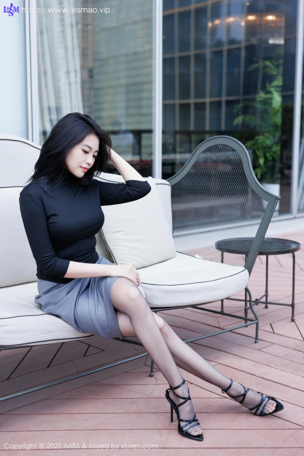 IMiss 爱蜜社 Vol.794 许诺Sabrina 黑色OL撩人心怀 - 9