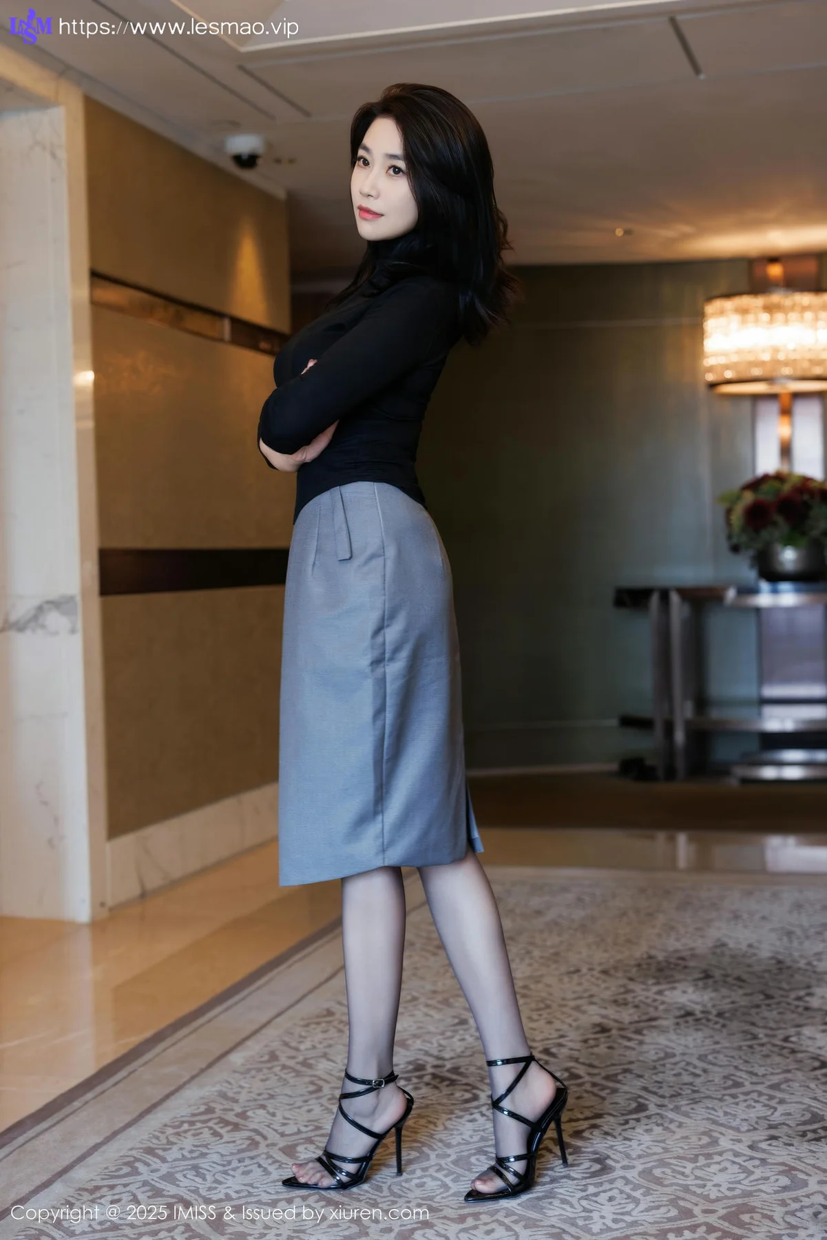 IMiss 爱蜜社 Vol.794 许诺Sabrina 黑色OL撩人心怀 - 15