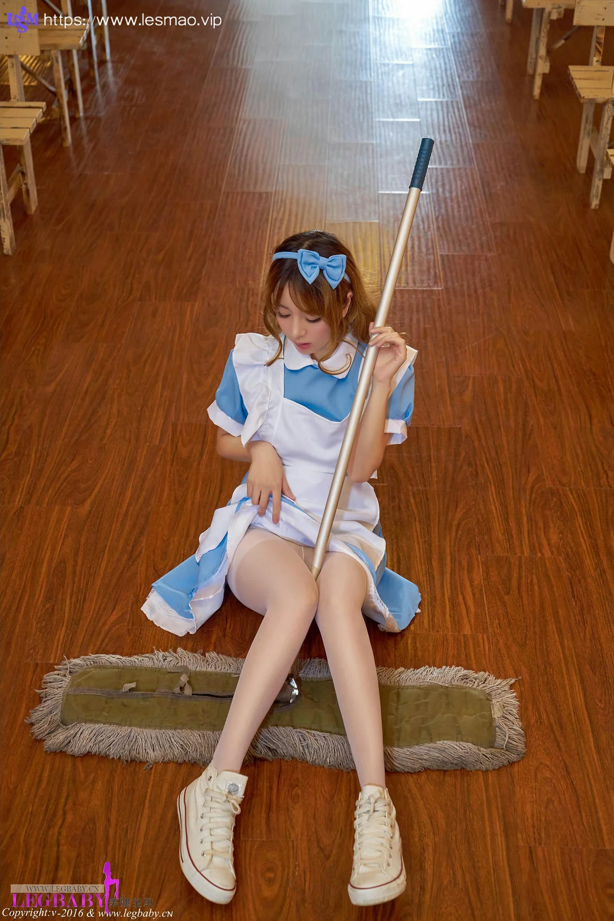 Legbaby 美腿宝贝 No.020 王语纯 女仆制服女神嫩模 - 41