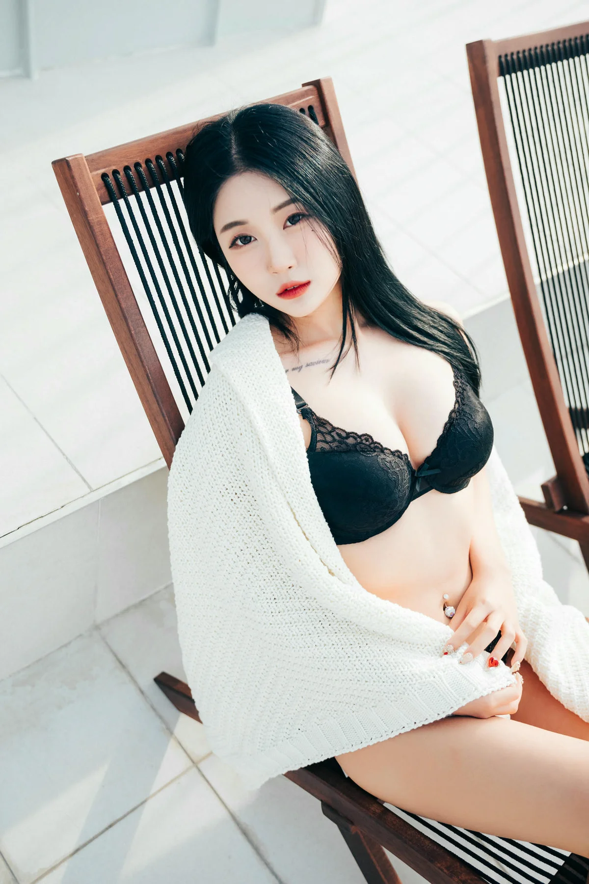 Loozy No.021 Bomi黑色内衣香肩私房 - 29