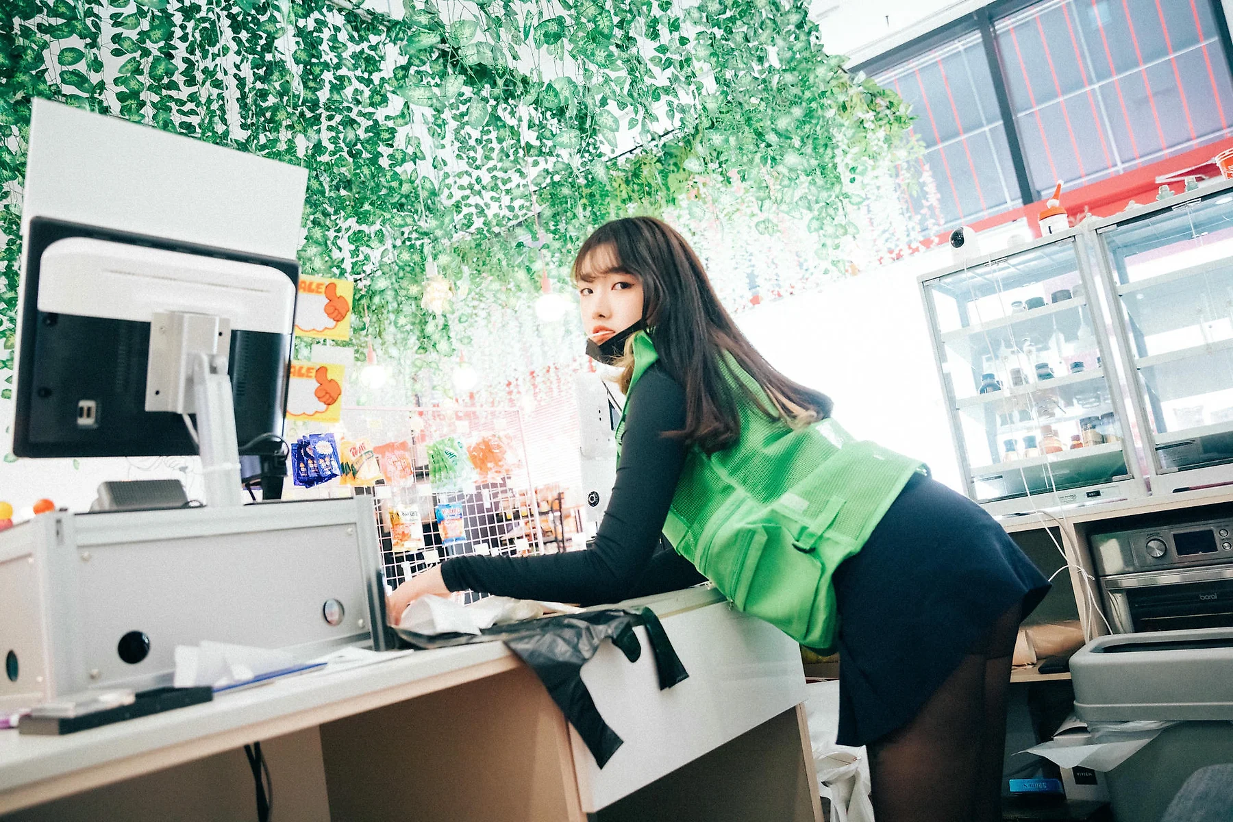 Loozy No.052 Sonson超市收银黑丝写真 - 12