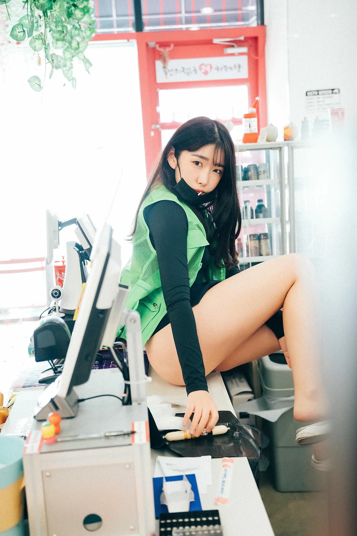 Loozy No.052 Sonson超市收银黑丝写真 - 43