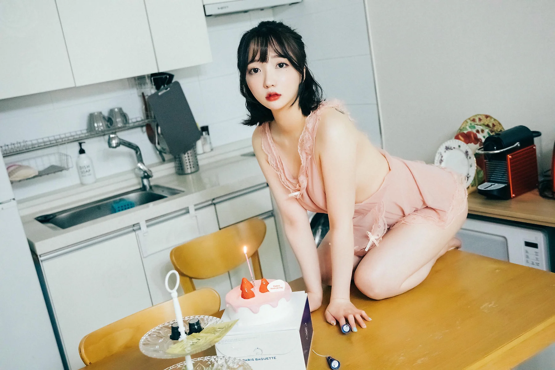 Loozy No.056 Ye Eun 网袜女仆制服 - 34