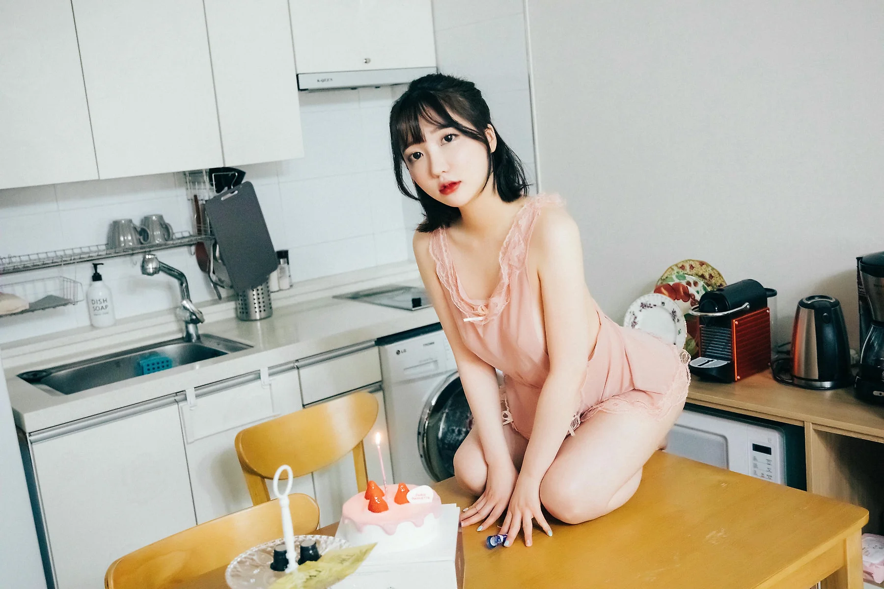Loozy No.056 Ye Eun 网袜女仆制服 - 35