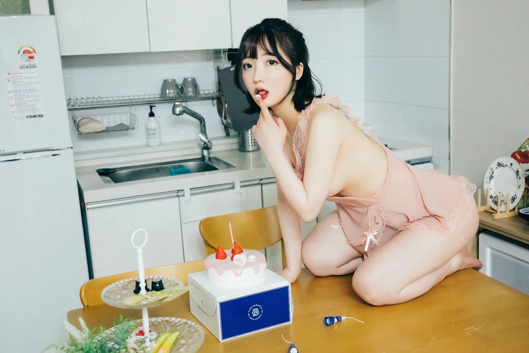 Loozy No.056 Ye Eun 网袜女仆制服 - 44
