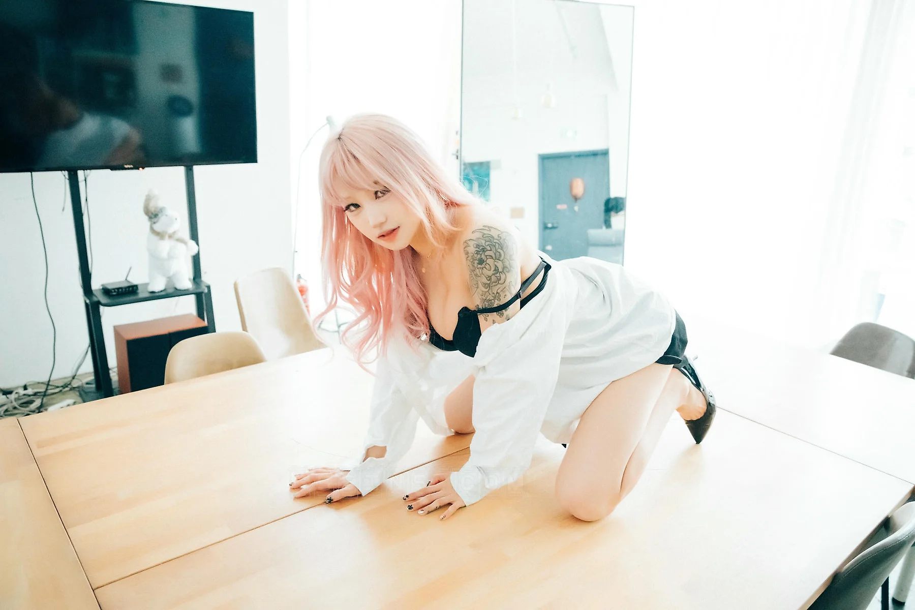 Loozy No.093 Taeri 衬衫纹身少女 - 19