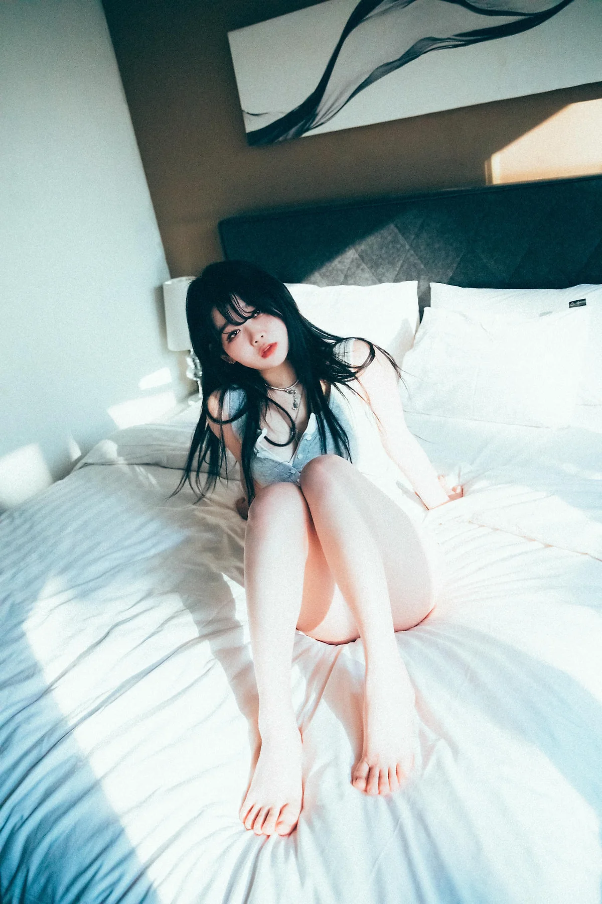 Loozy No.104 Zia灰色玉背紧身裙 - 26
