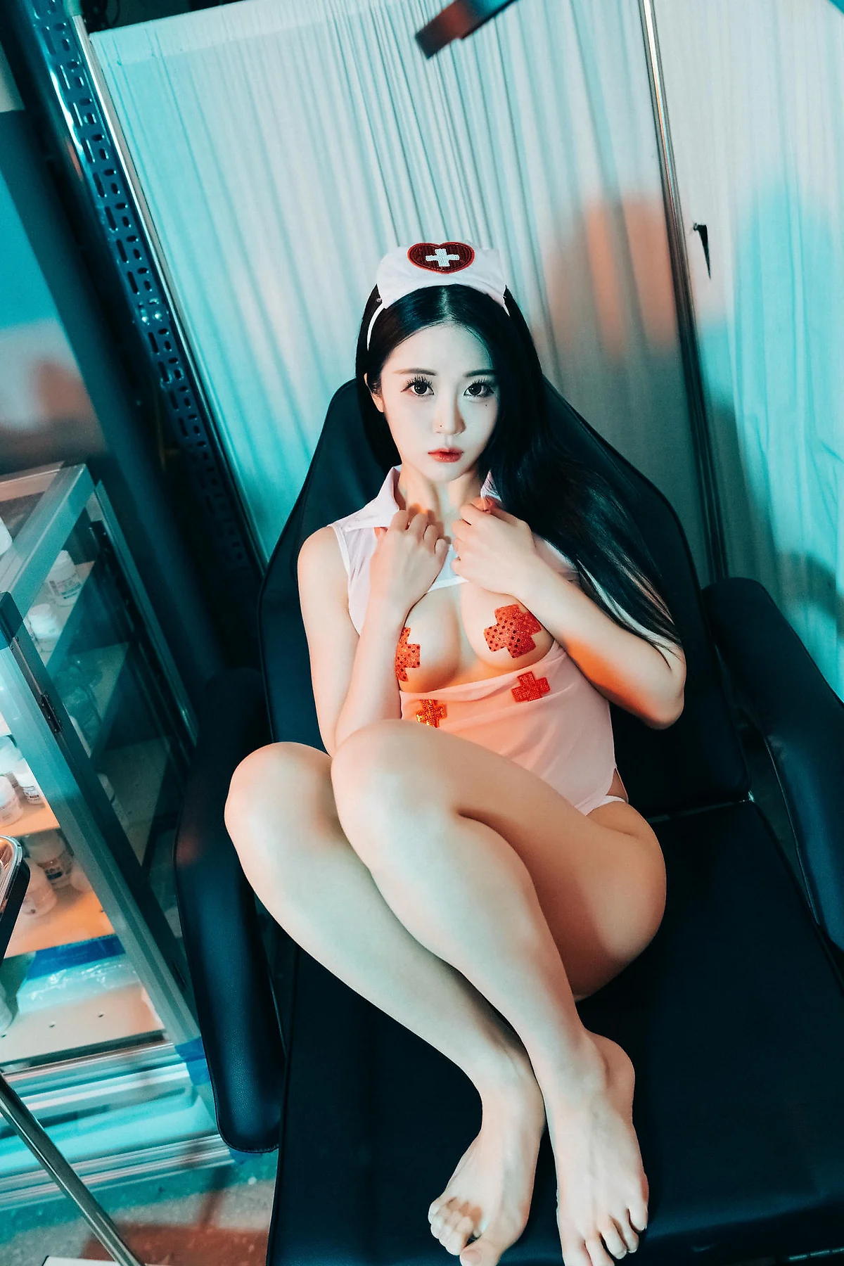 Loozy No.110 Bomi护士制服蕾丝内裤 - 3