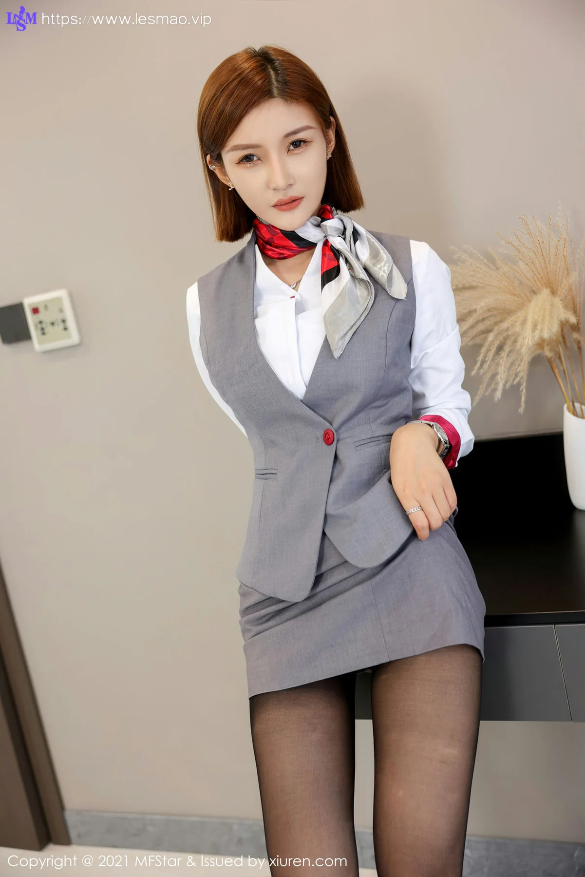 MFStar 模范学院 Vol.539 新人模特短发美女 王蜜 第二套写真 - 11