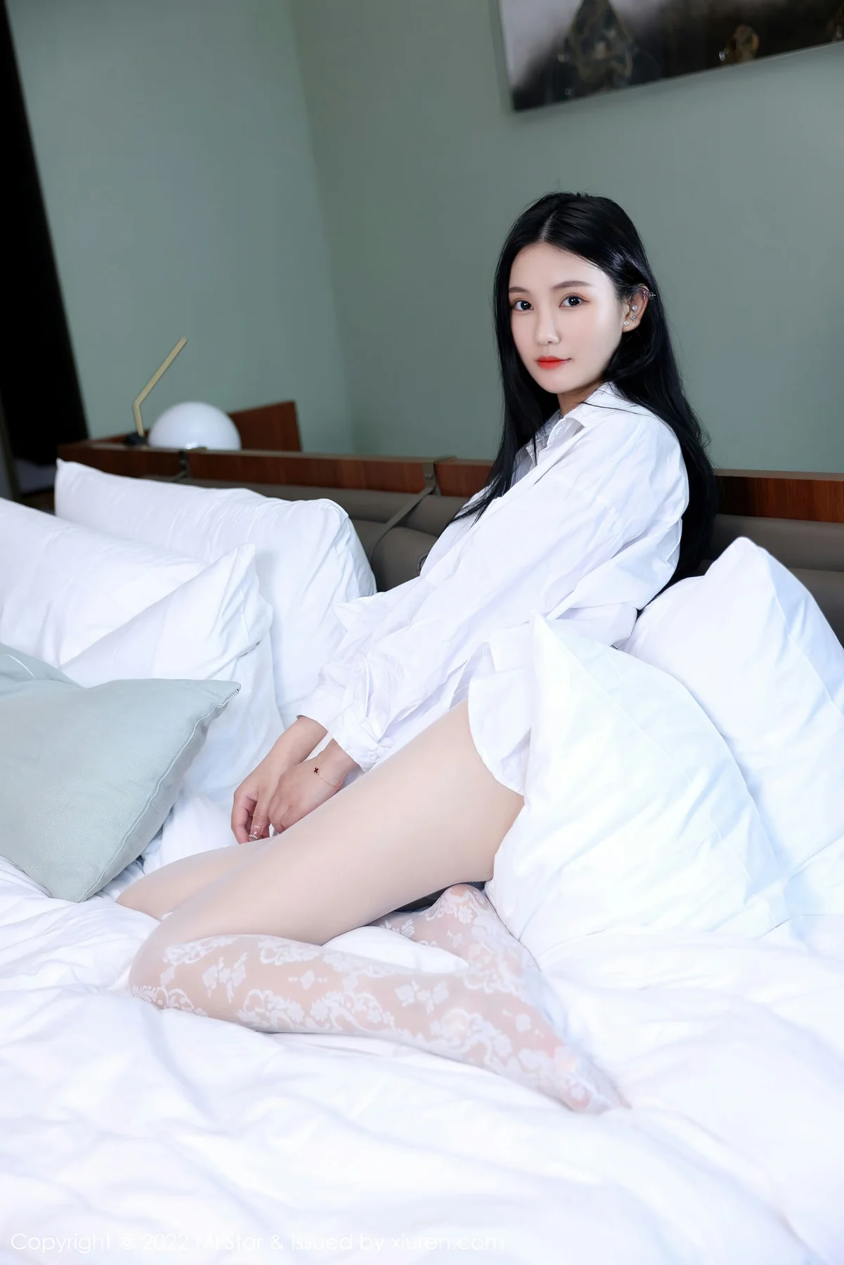 MFStar 模范学院 Vol.565 白色蛇纹丝袜 小米XM 首套写真 - 27