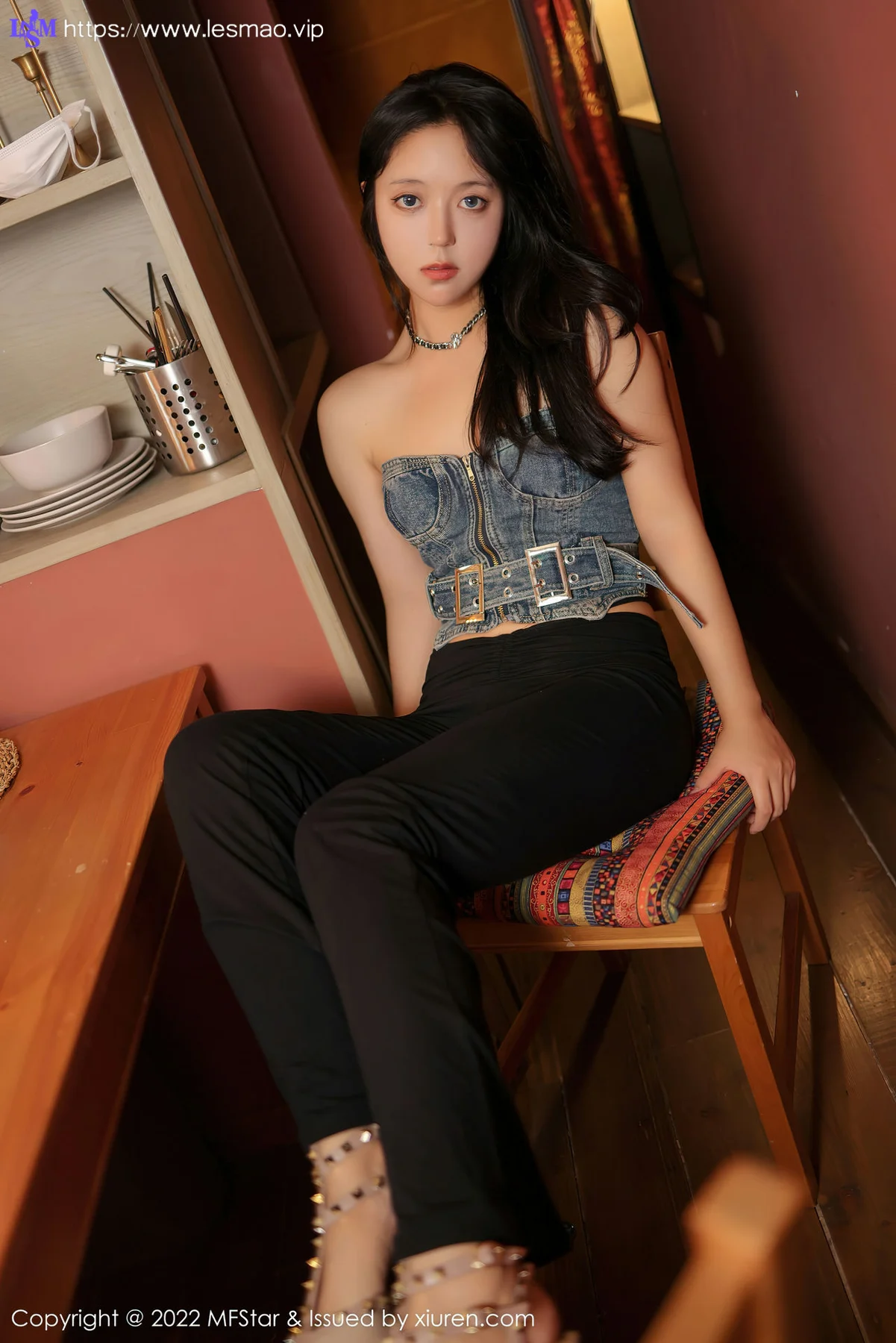MFStar 模范学院 Vol.575 露露Andrea 新人模特性感丁字裤写真 - 16
