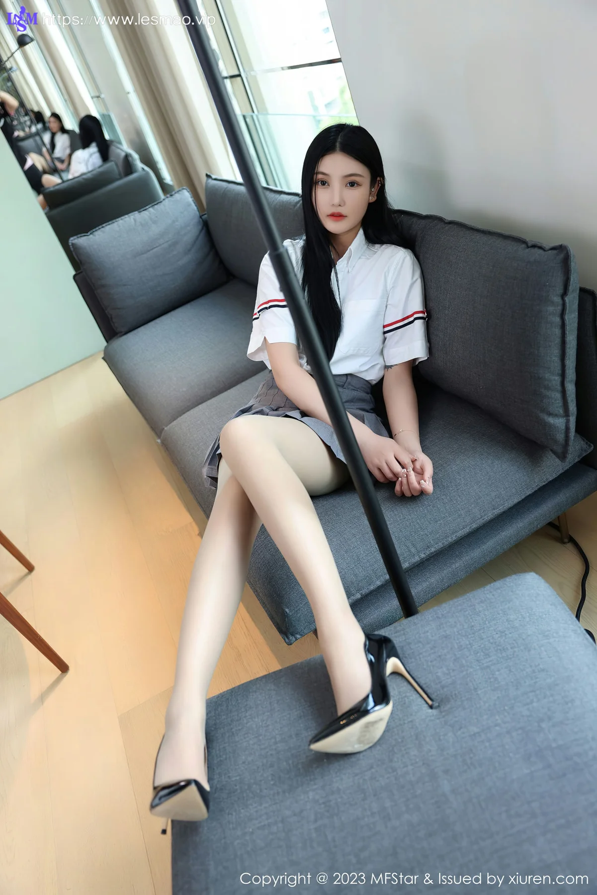 MFStar 模范学院 Vol.578 Ai西西里 白色蕾丝内衣写真 - 14