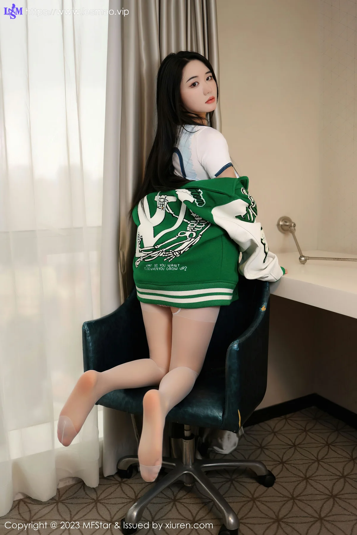 MFStar 模范学院 Vol.602 汐汐爱吃草莓 绿色棒球服性感写真3 - 21