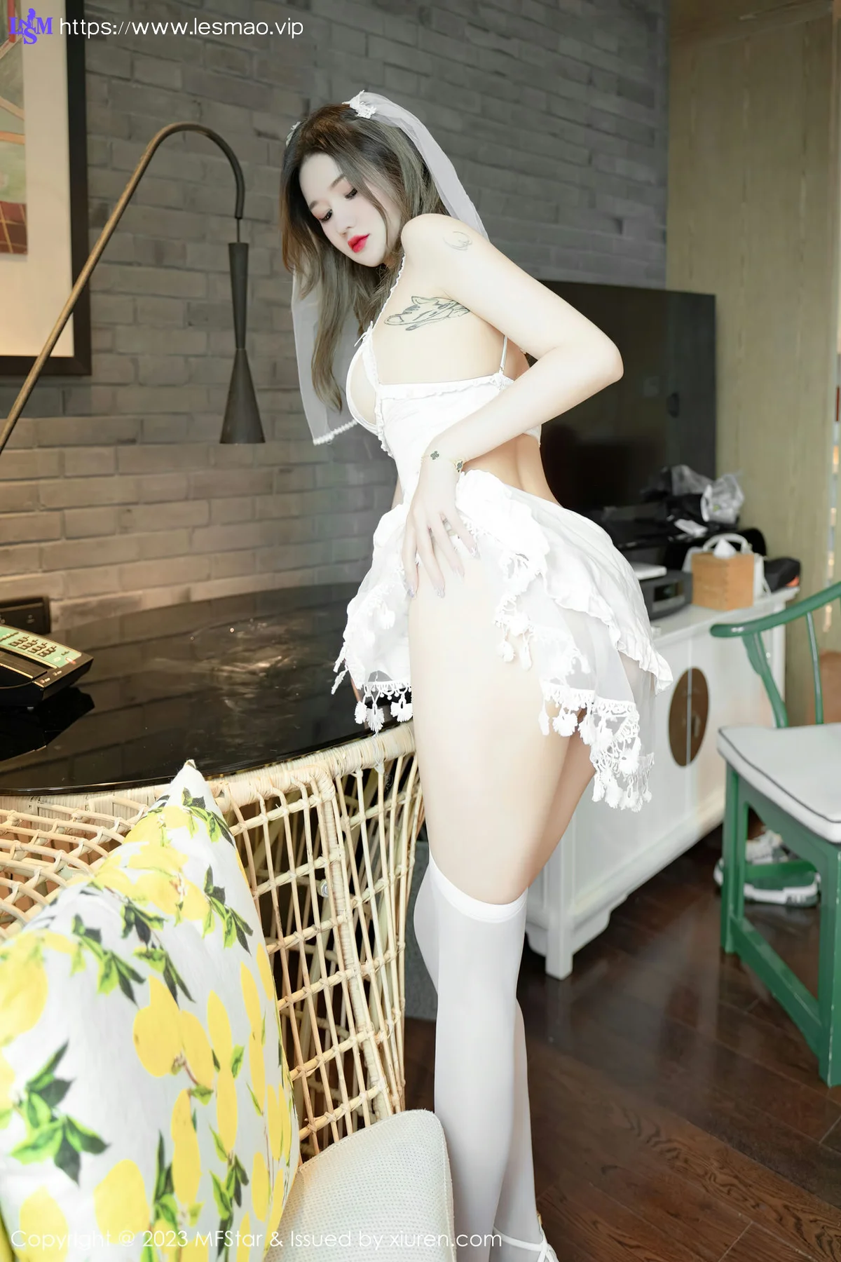 MFStar 模范学院 Vol.613 杨可可coco 白色情趣服性感写真2 - 27
