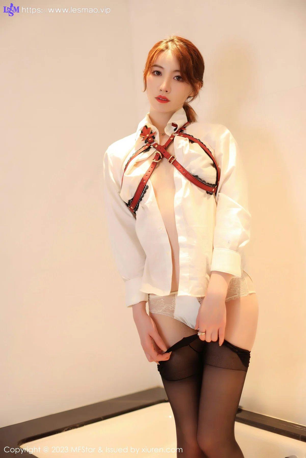 MFStar 模范学院 Vol.615 yoo优优 魅惑黑丝衣写真 - 28