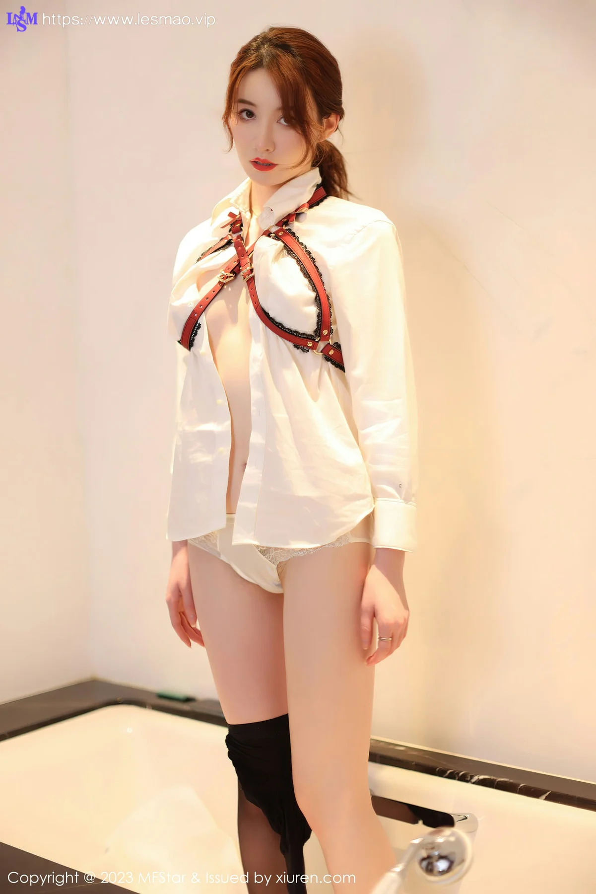 MFStar 模范学院 Vol.615 yoo优优 魅惑黑丝衣写真 - 34