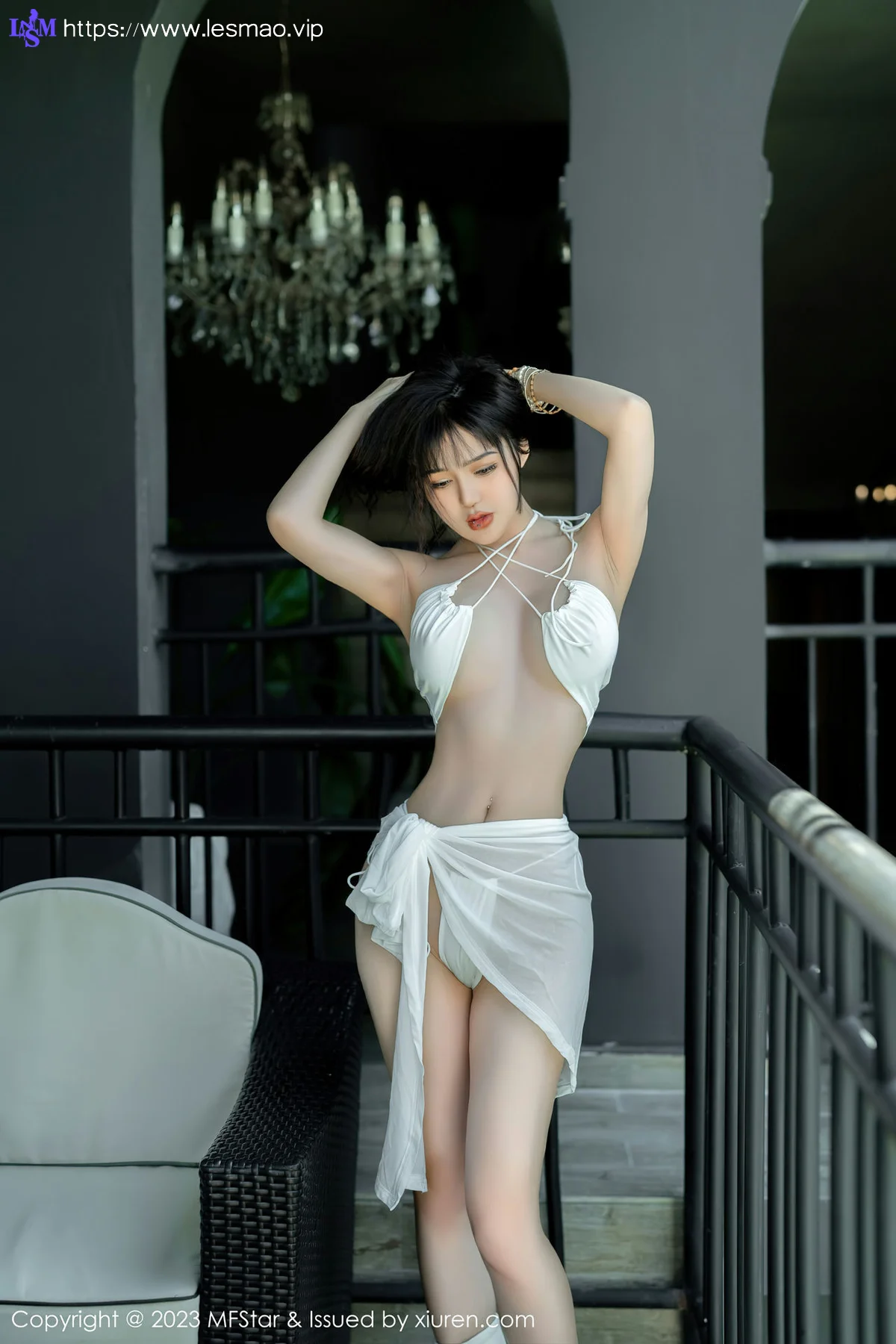 MFStar 模范学院 Vol.617 文静儿 魅惑动人白色服饰写真 - 12