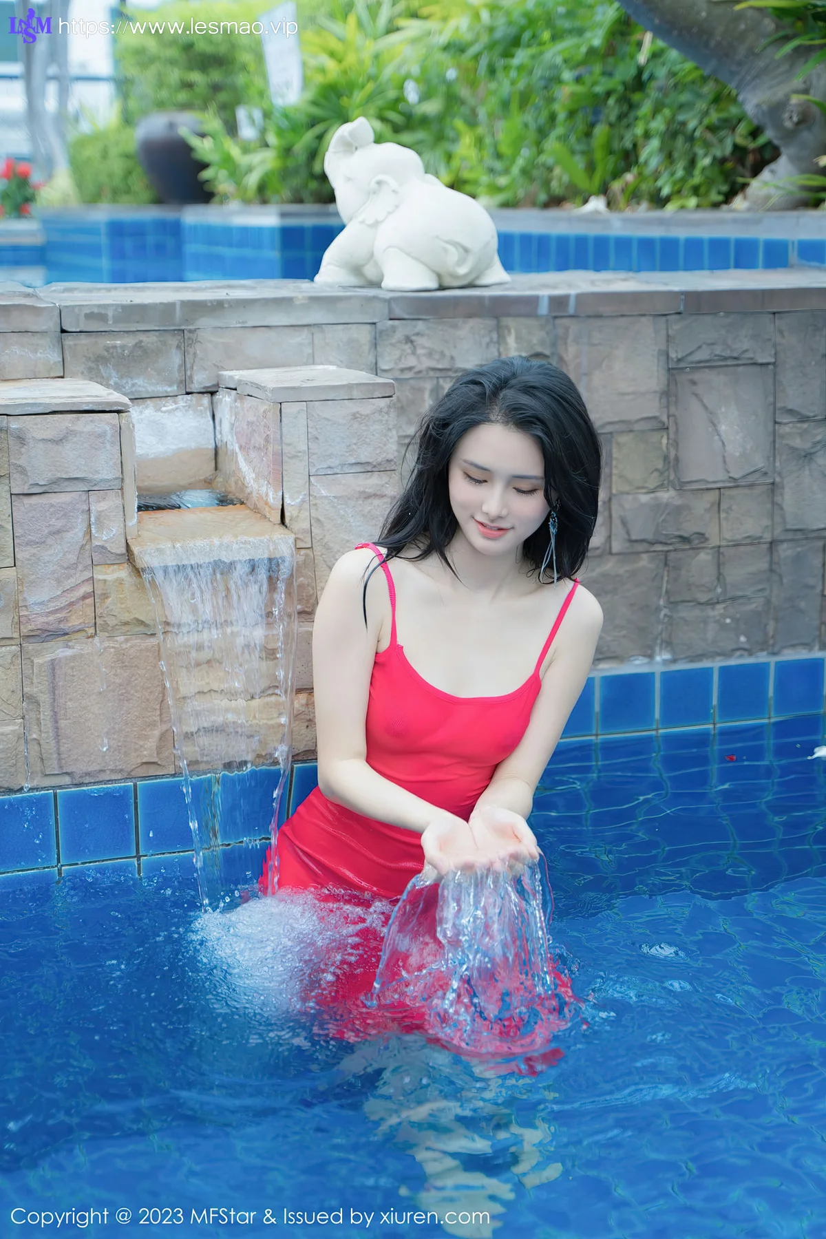 MFStar 模范学院 Vol.629 艾希儿 吊带短裙性感写真 - 32