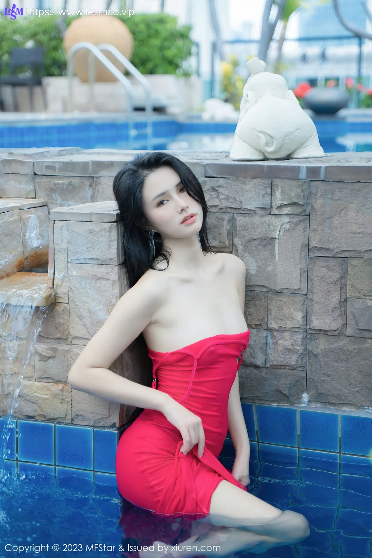 MFStar 模范学院 Vol.629 艾希儿 吊带短裙性感写真 - 34