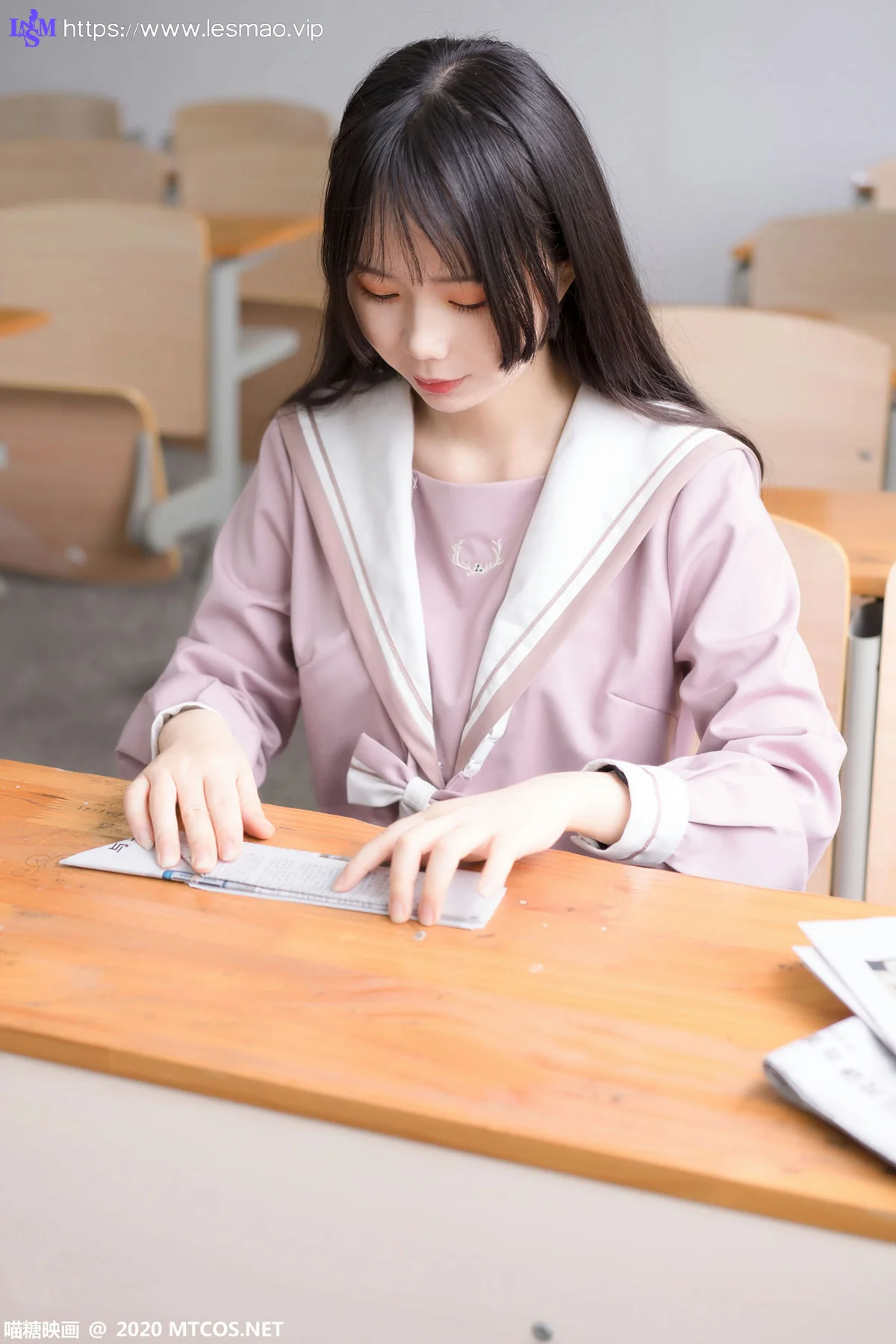 MTYH 喵糖映画 Vol.074  粉色jk小姐姐 - 16