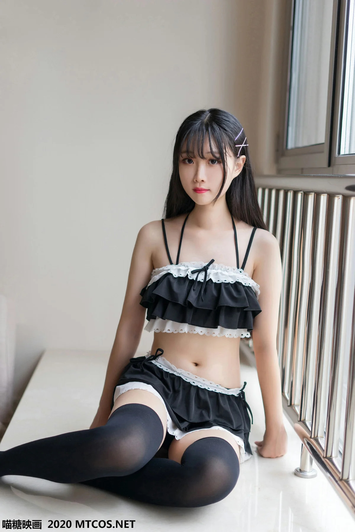 MTYH 喵糖映画 Vol.102  蕾丝荷叶边泳衣 - 22