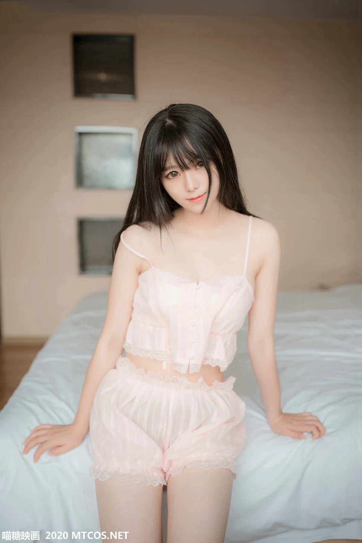 MTYH 喵糖映画 Vol.104  粉色吊带睡衣 - 21