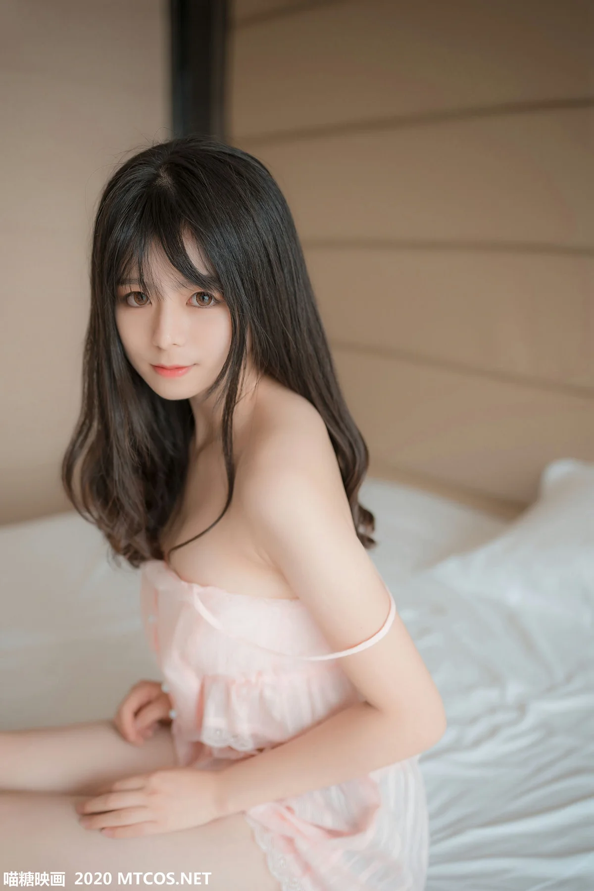 MTYH 喵糖映画 Vol.104  粉色吊带睡衣 - 31