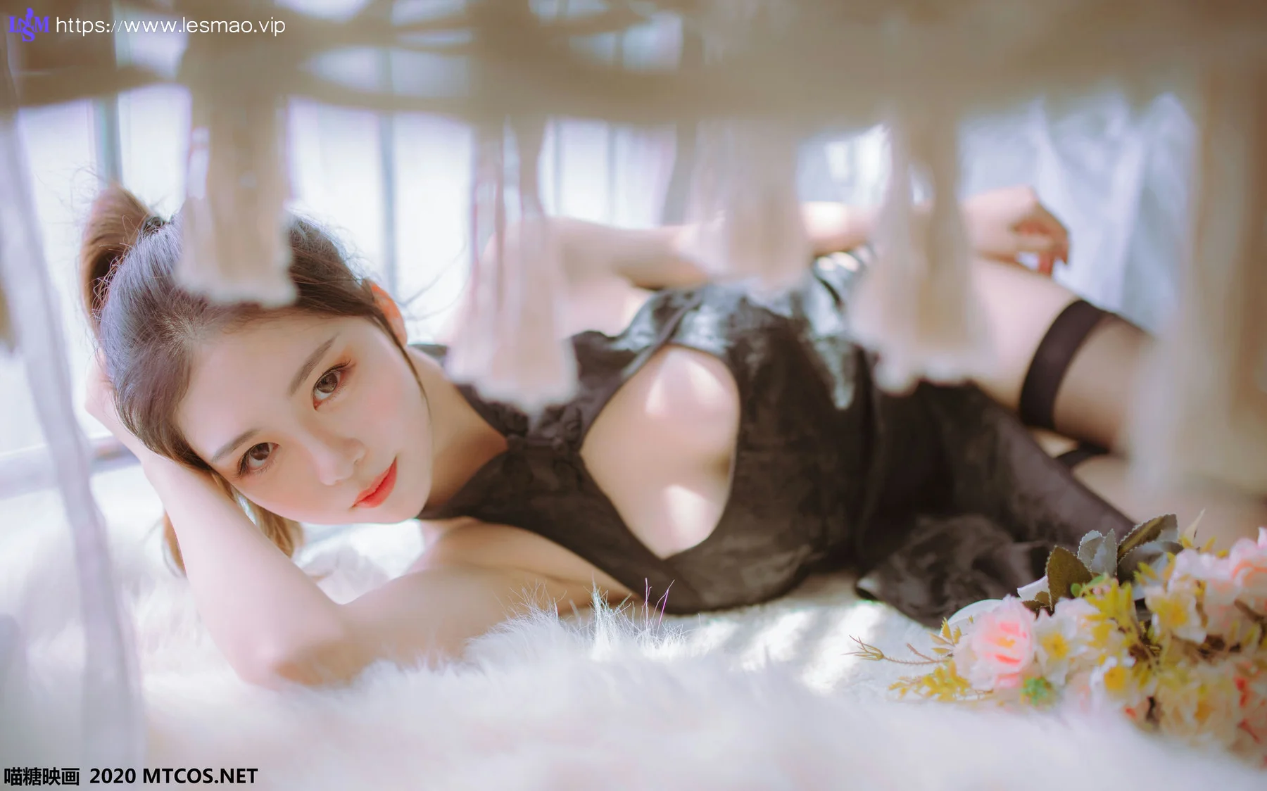 MTYH 喵糖映画 Vol.114  黑白旗袍双子 - 15