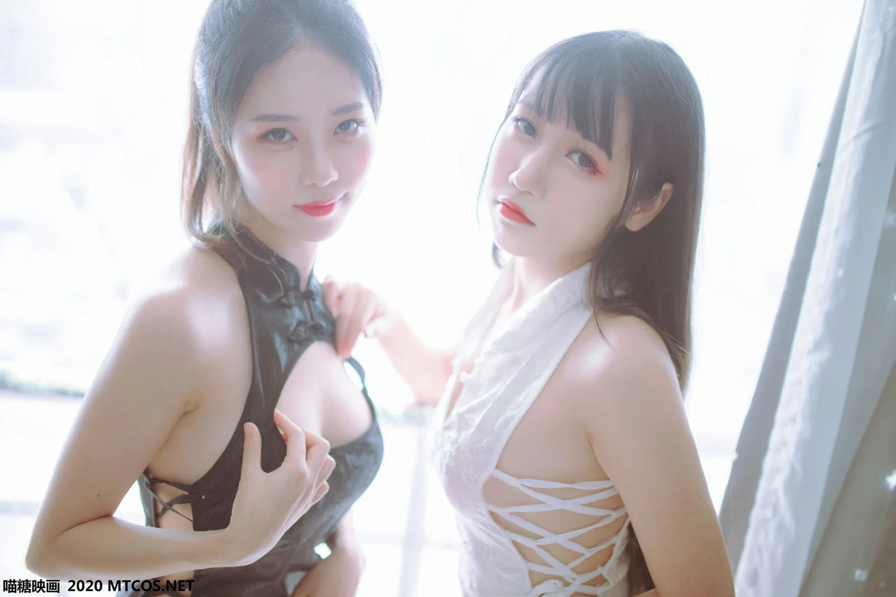 MTYH 喵糖映画 Vol.114  黑白旗袍双子 - 25