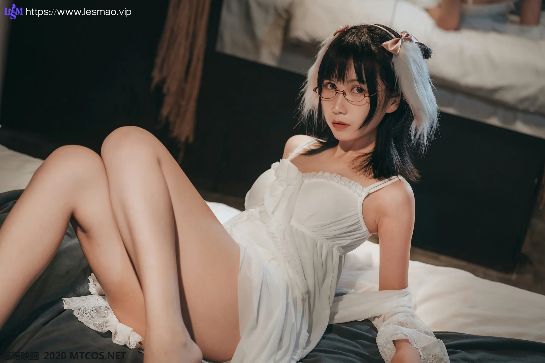 MTYH 喵糖映画 Vol.139  白色私房睡裙 - 15