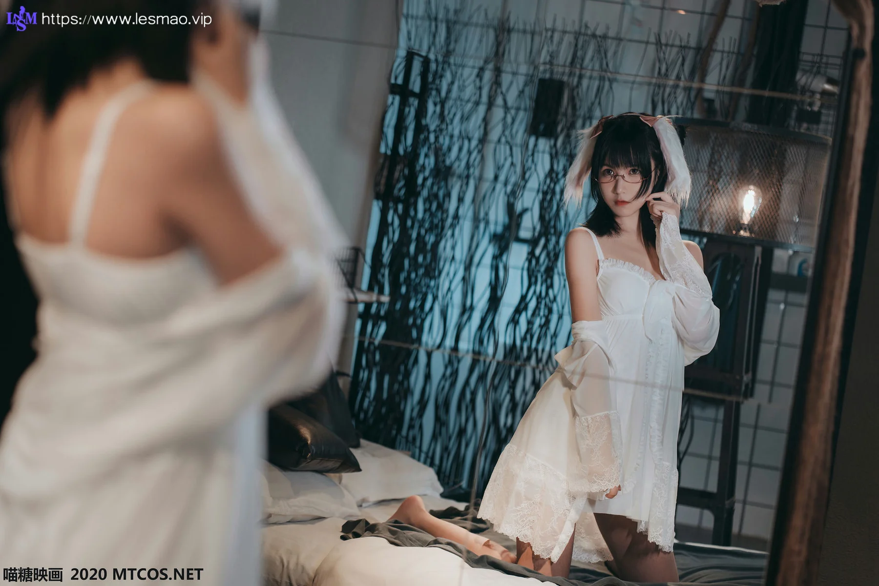 MTYH 喵糖映画 Vol.139  白色私房睡裙 - 19