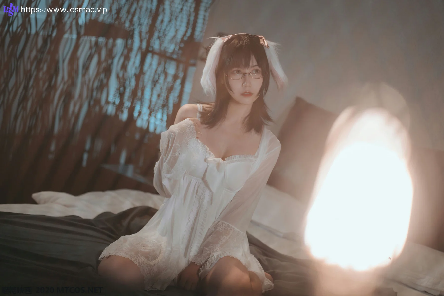 MTYH 喵糖映画 Vol.139  白色私房睡裙 - 20