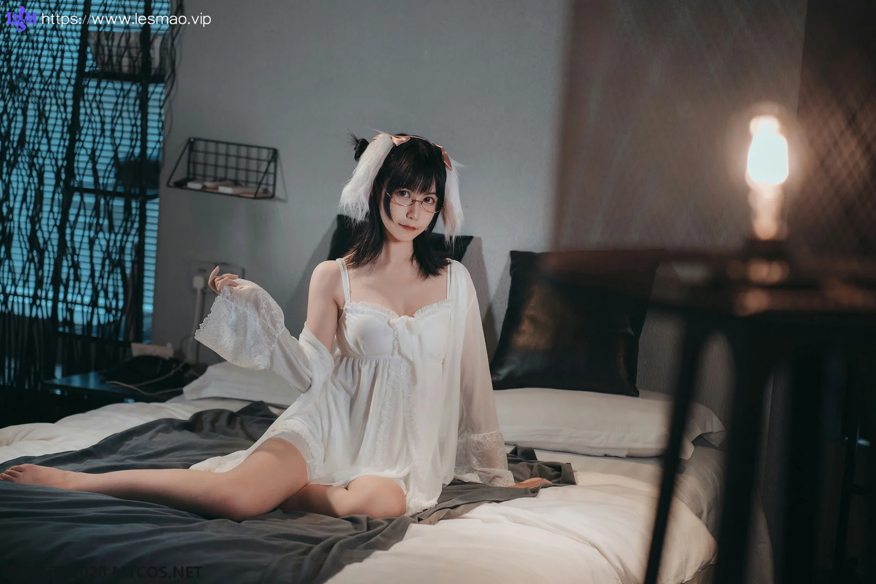 MTYH 喵糖映画 Vol.139  白色私房睡裙 - 22