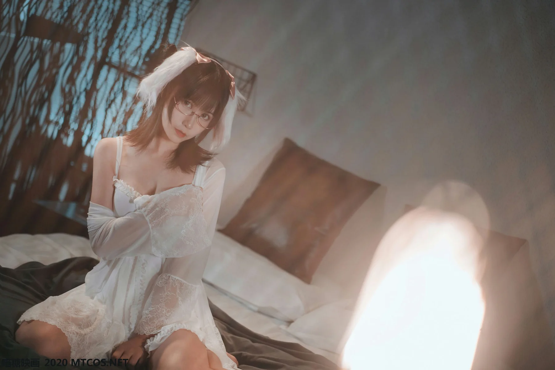 MTYH 喵糖映画 Vol.139  白色私房睡裙 - 24