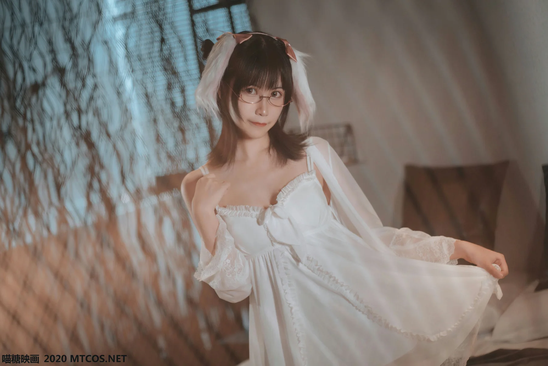 MTYH 喵糖映画 Vol.139  白色私房睡裙 - 27
