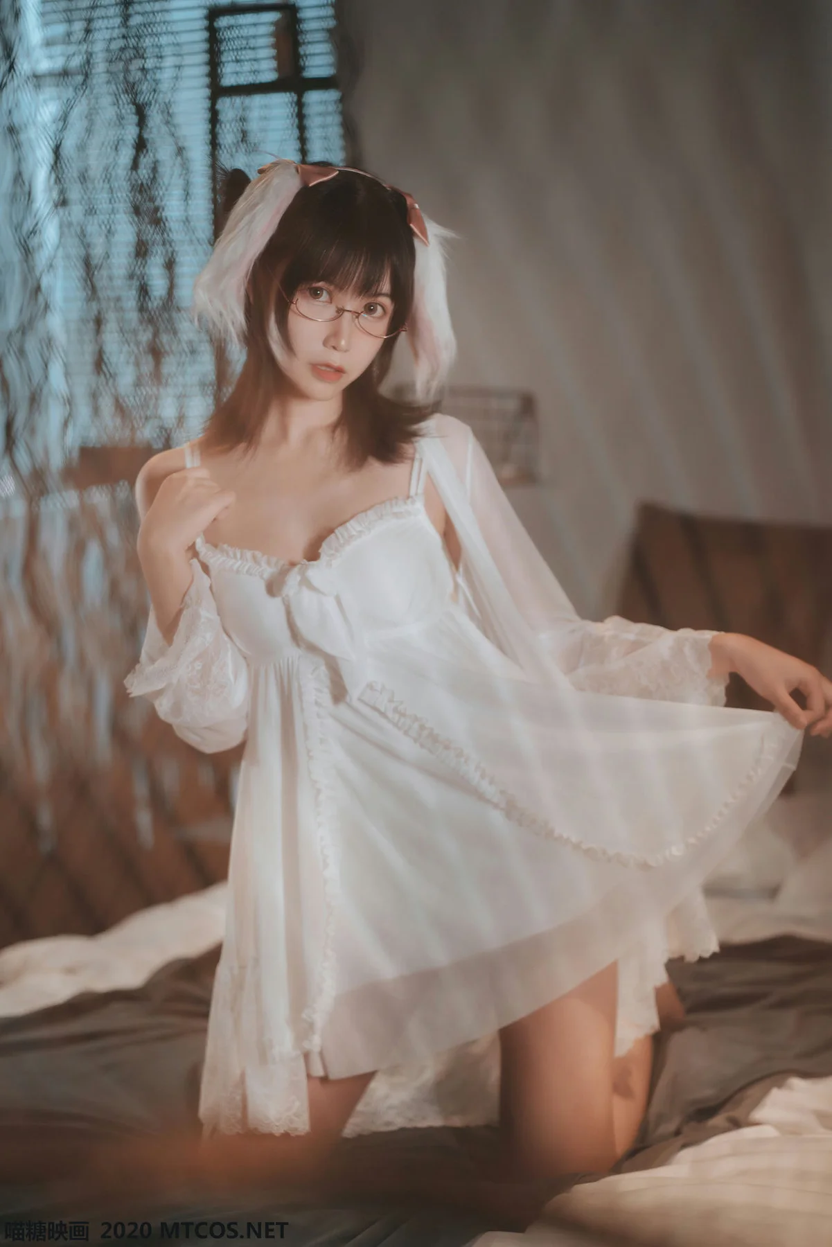 MTYH 喵糖映画 Vol.139  白色私房睡裙 - 28