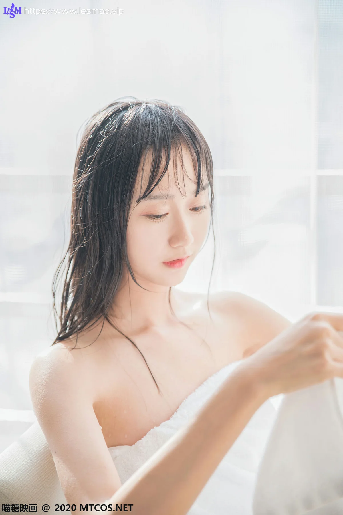 MTYH 喵糖映画 Vol.174  纯白浴巾 - 18