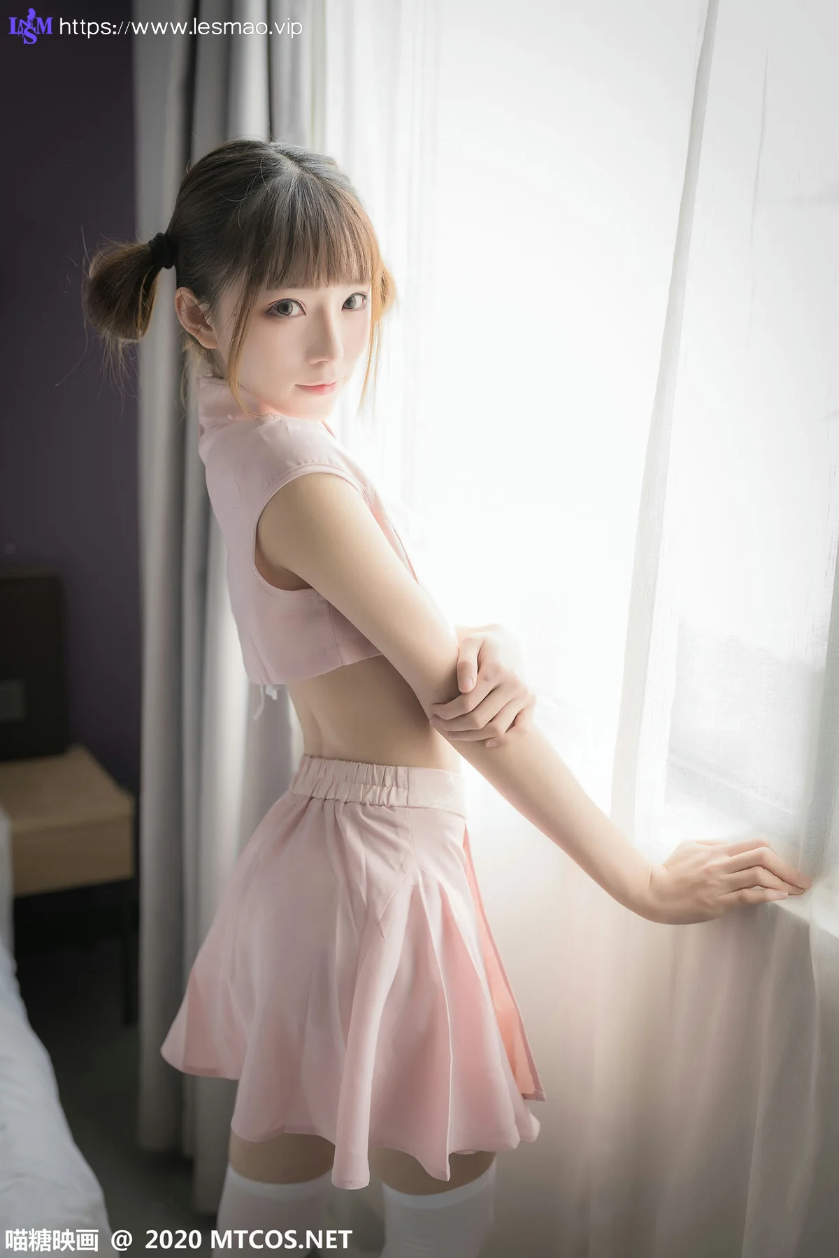 MTYH 喵糖映画 Vol.188  粉色团子 马尾少女 - 16