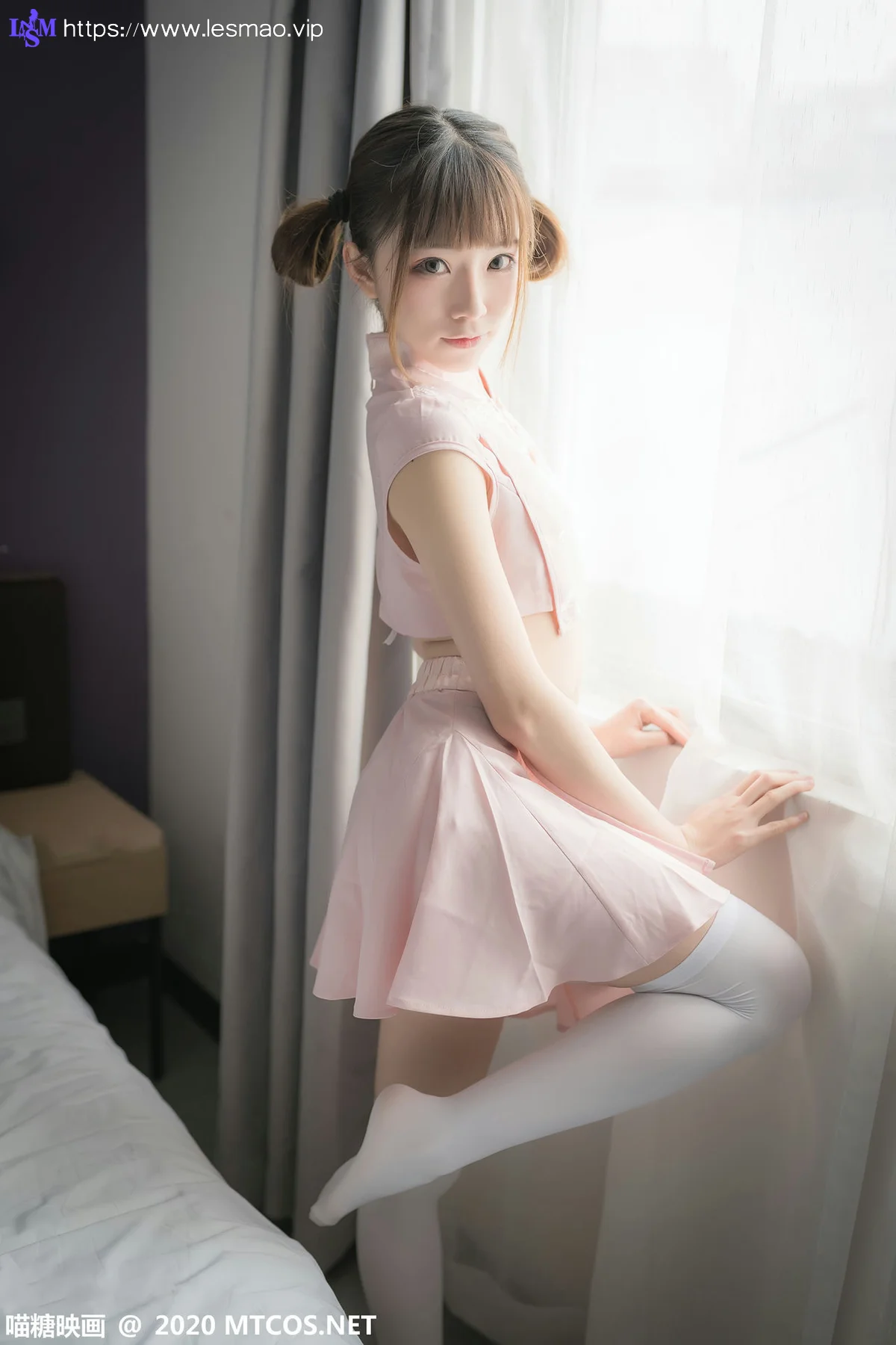MTYH 喵糖映画 Vol.188  粉色团子 马尾少女 - 17
