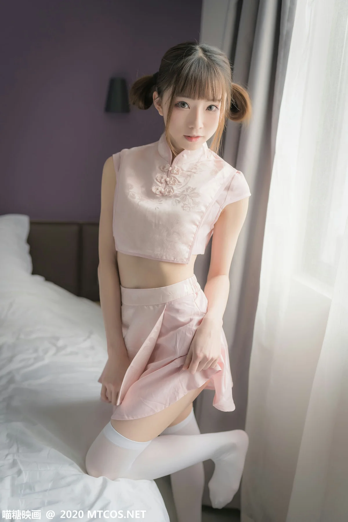 MTYH 喵糖映画 Vol.188  粉色团子 马尾少女 - 32