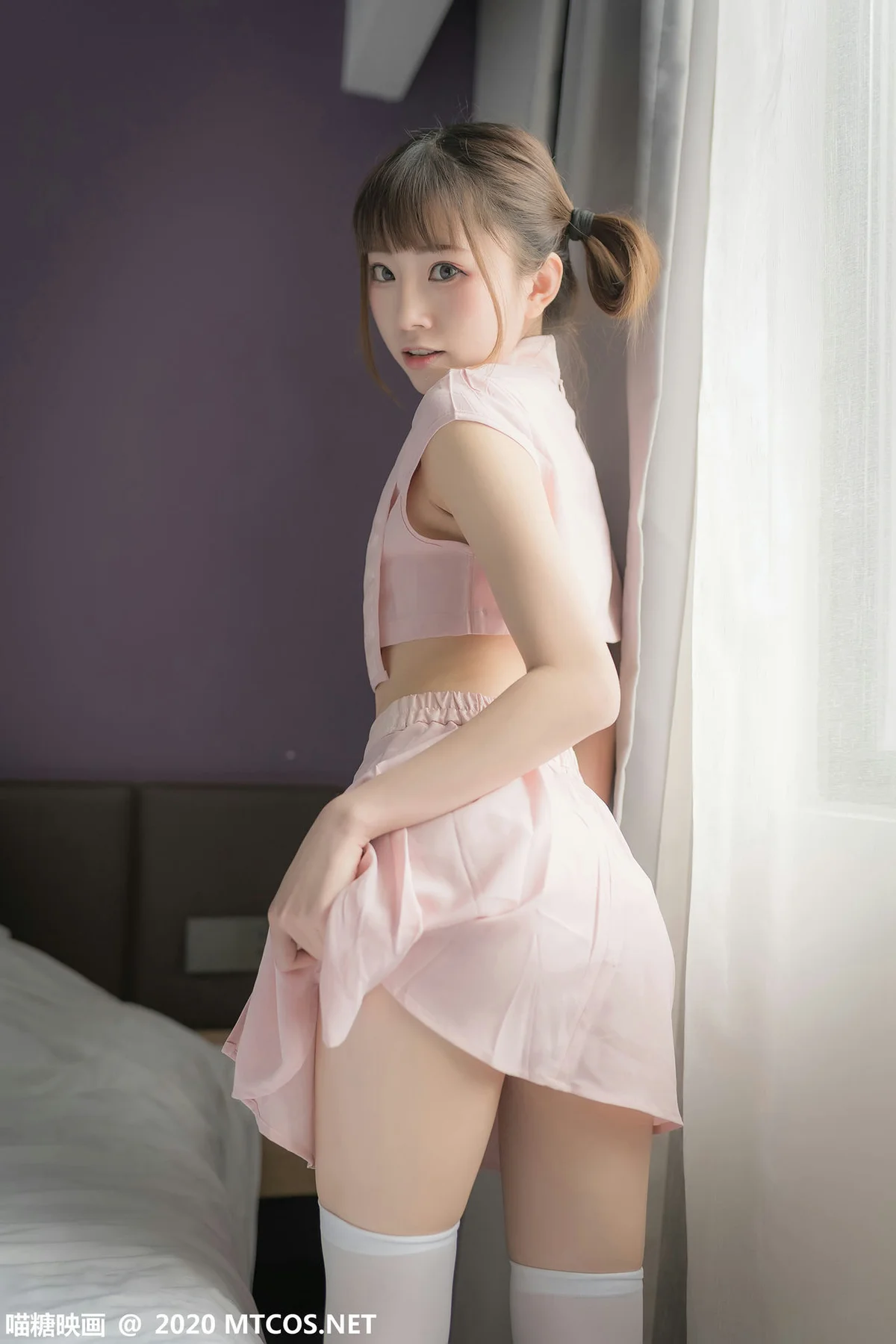 MTYH 喵糖映画 Vol.188  粉色团子 马尾少女 - 33